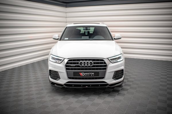 Audi Q3 Sport 8u (facelift) - Lâmina frontal V.1 | AU-Q3-1F-SLINE-FD1G | Produto Maxton Design distribuído por Unicartuning.