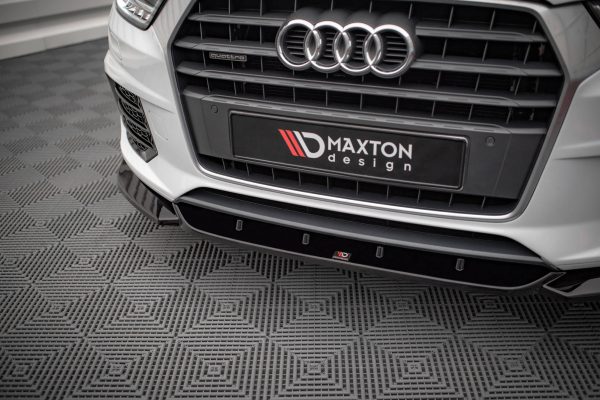 Audi Q3 Sport 8u (facelift) - Lâmina frontal V.1 | AU-Q3-1F-SLINE-FD1G | Produto Maxton Design distribuído por Unicartuning.