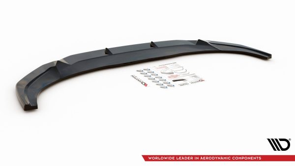 Audi Q3 Sportback S-Line - Lâmina frontal V.1 | AU-Q3-2-SLINE-SB-FD1G | Produto Maxton Design distribuído por Unicartuning.