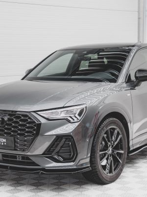 Audi Q3 Sportback S-Line - Lâmina frontal V.1 | AU-Q3-2-SLINE-SB-FD1G | Produto Maxton Design distribuído por Unicartuning.