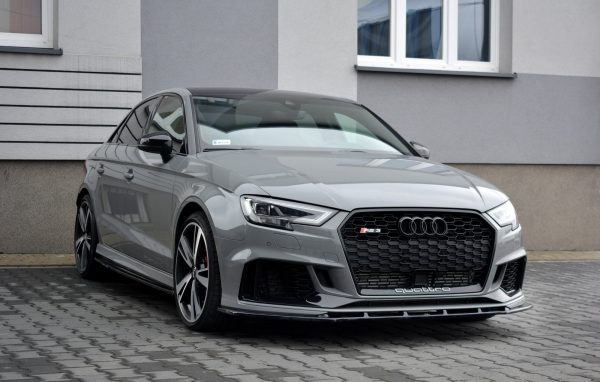 Audi RS3 8V Fl Sedan - Lâmina frontal V.1 | AU-RS3-8VF-S-FD1G | Produto Maxton Design distribuído por Unicartuning. Audi RS3 8V Fl Sedan - Lâmina frontal V.1 | AU-RS3-8VF-S-FD1G | Produto Maxton Design distribuído por Unicartuning.