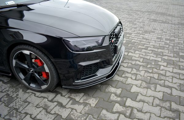 Audi RS3 8V Fl Sportback - Lâmina frontal V.1 | AU-RS3-8VF-FD1G | Produto Maxton Design distribuído por Unicartuning. Audi RS3 8V Fl Sportback - Lâmina frontal V.1 | AU-RS3-8VF-FD1G | Produto Maxton Design distribuído por Unicartuning.