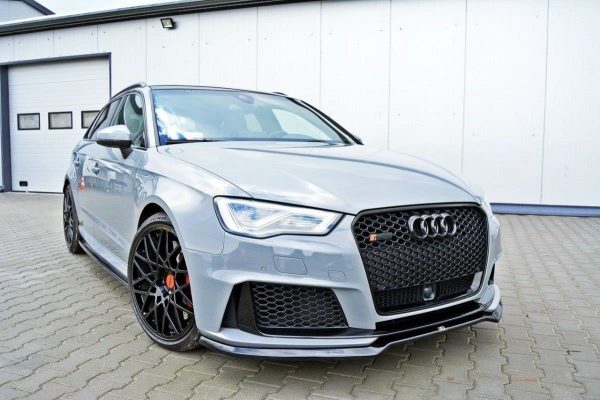 Audi RS3 8V Sportback - Lâmina frontal V.1 | AU-RS3-8V-FD1G | Produto Maxton Design distribuído por Unicartuning. Audi RS3 8V Sportback - Lâmina frontal V.1 | AU-RS3-8V-FD1G | Produto Maxton Design distribuído por Unicartuning.