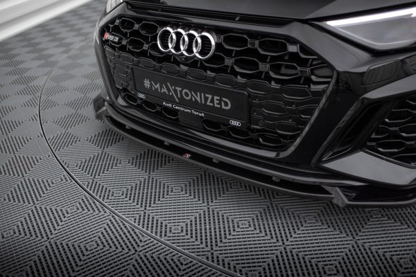 Audi RS3 Sportback 8Y - Lâmina frontal V.1 | AU-RS3-8Y-S-FD1G | Produto Maxton Design distribuído por Unicartuning. Audi RS3 Sportback 8Y - Lâmina frontal V.1 | AU-RS3-8Y-S-FD1G | Produto Maxton Design distribuído por Unicartuning.