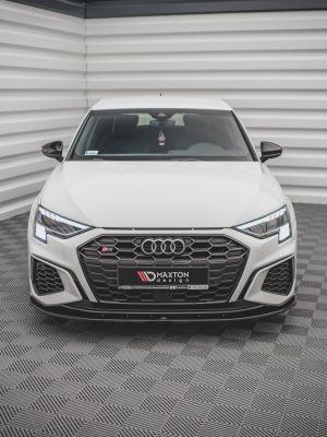 Audi S3 / A3 S-Line 8Y - Lâmina frontal V.1 | AU-A3-8Y-SLINE-FD1G | Produto Maxton Design distribuído por Unicartuning.