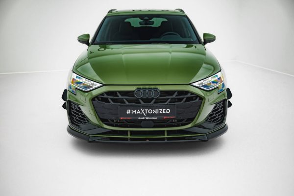 Audi S3 Sportback / A3 S-Line Sportback 8Y (facelift) - Lâmina frontal V.1 | AU-S3-8YF-S-FD1G | Produto Maxton Design distribuído por Unicartuning. Audi S3 Sportback / A3 S-Line Sportback 8Y (facelift) - Lâmina frontal V.1 | AU-S3-8YF-S-FD1G | Produto Maxton Design distribuído por Unicartuning.