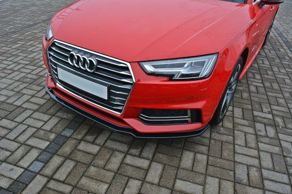 Audi S4 / A4 S-Line B9 - Lâmina frontal V.1 | AU-A4-B9-SLINE-FD1G | Produto Maxton Design distribuído por Unicartuning. Audi S4 / A4 S-Line B9 - Lâmina frontal V.1 | AU-A4-B9-SLINE-FD1G | Produto Maxton Design distribuído por Unicartuning.