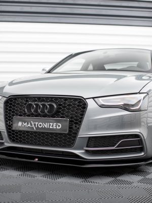 Audi S5 / A5 S-Line 8T Fl - Lâmina frontal V.1 | AU-A5-1F-SLINE-FD1G | Produto Maxton Design distribuído por Unicartuning.