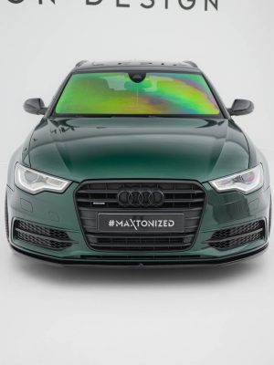 Audi S6 / A6 S-Line C7 - Lâmina frontal V.1 | AU-A6-C7-SLINE-FD1G | Produto Maxton Design distribuído por Unicartuning. Audi S6 / A6 S-Line C7 - Lâmina frontal V.1 | AU-A6-C7-SLINE-FD1G | Produto Maxton Design distribuído por Unicartuning.