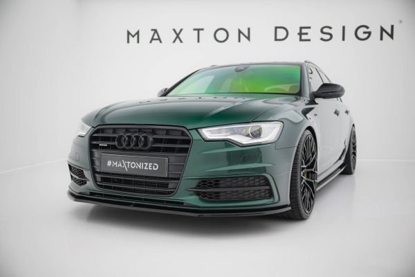 Audi S6 / A6 S-Line C7 - Lâmina frontal V.1 | AU-A6-C7-SLINE-FD1G | Produto Maxton Design distribuído por Unicartuning.