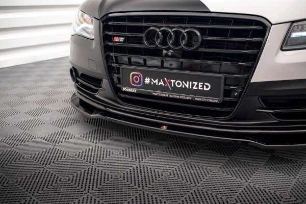 Audi S8 D4 - Lâmina frontal V.1 | AU-A8-D4-SLINE-FD1G | Produto Maxton Design distribuído por Unicartuning.