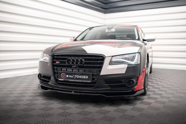 Audi S8 D4 - Lâmina frontal V.1 | AU-A8-D4-SLINE-FD1G | Produto Maxton Design distribuído por Unicartuning.