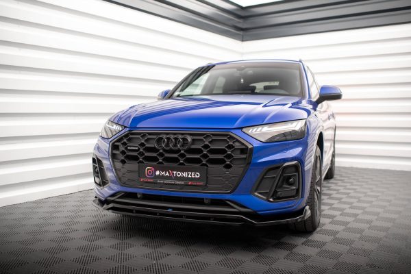 Audi SQ5 / Q5 S-Line SUV / Sportback Mk2 (facelift) - Lâmina frontal V.1 | AU-SQ5-2F-SB-FD1G+FD1RG | Produto Maxton Design distribuído por Unicartuning. Audi SQ5 / Q5 S-Line SUV / Sportback Mk2 (facelift) - Lâmina frontal V.1 | AU-SQ5-2F-SB-FD1G+FD1RG | Produto Maxton Design distribuído por Unicartuning.