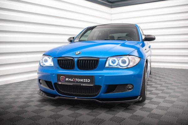 BMW 1 Pack M E87 / E81 (facelift) - Lâmina frontal V.1 | BM-1-87F-MPACK-FD1G | Produto Maxton Design distribuído por Unicartuning.