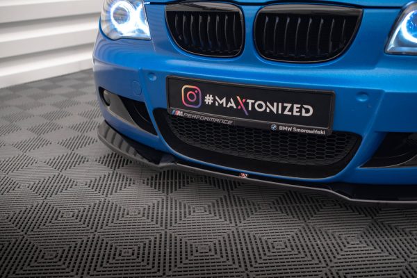 BMW 1 Pack M E87 / E81 (facelift) - Lâmina frontal V.1 | BM-1-87F-MPACK-FD1G | Produto Maxton Design distribuído por Unicartuning.