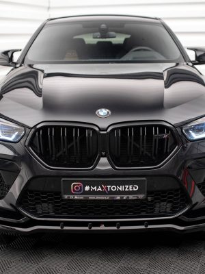 BMW X6 M F96 - Lâmina frontal V.1 | BM-X6-F96-M-FD1G | Produto Maxton Design distribuído por Unicartuning.
