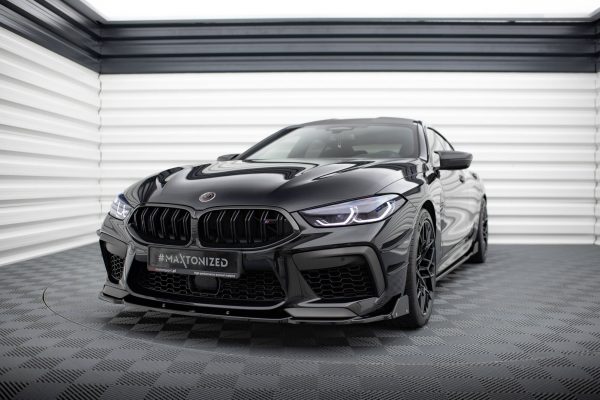 BMW M8 Gran Coupé F93 / Coupé F92 - Lâmina frontal V.1 + Splitters | BM-M8-G16-FD1G+FSF | Produto Maxton Design distribuído por Unicartuning.