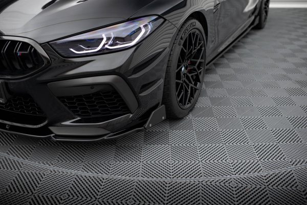 BMW M8 Gran Coupé F93 / Coupé F92 - Lâmina frontal V.1 + Splitters | BM-M8-G16-FD1G+FSF | Produto Maxton Design distribuído por Unicartuning.