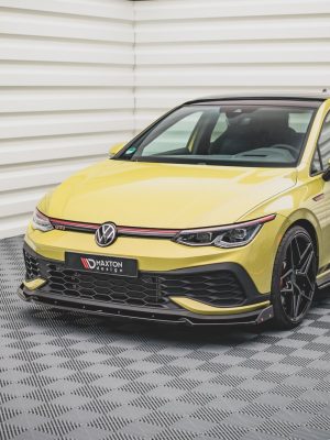 Volkswagen Golf GTI ClubSport Mk8 - Lâmina frontal V.1 + Splitters | VW-GO-8-GTI-CS-FD1G+FSF | Produto Maxton Design distribuído por Unicartuning. Volkswagen Golf GTI ClubSport Mk8 - Lâmina frontal V.1 + Splitters | VW-GO-8-GTI-CS-FD1G+FSF | Produto Maxton Design distribuído por Unicartuning.