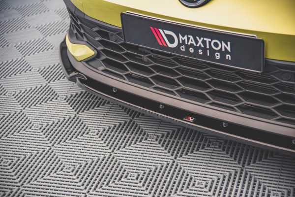 Volkswagen Golf GTI ClubSport Mk8 - Lâmina frontal V.1 + Splitters | VW-GO-8-GTI-CS-FD1G+FSF | Produto Maxton Design distribuído por Unicartuning. Volkswagen Golf GTI ClubSport Mk8 - Lâmina frontal V.1 + Splitters | VW-GO-8-GTI-CS-FD1G+FSF | Produto Maxton Design distribuído por Unicartuning.