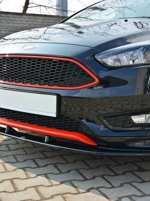 Ford Focus ST-line Mk3 Fl - Lâmina frontal V.1 | FO-FO-3F-STLINE-FD1G | Produto Maxton Design distribuído por Unicartuning. Ford Focus ST-line Mk3 Fl - Lâmina frontal V.1 | FO-FO-3F-STLINE-FD1G | Produto Maxton Design distribuído por Unicartuning.