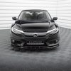 Honda Civic Sedan Mk10 - Lâmina frontal V.1 | HO-CI-10-FD1G | Produto Maxton Design distribuído por Unicartuning.