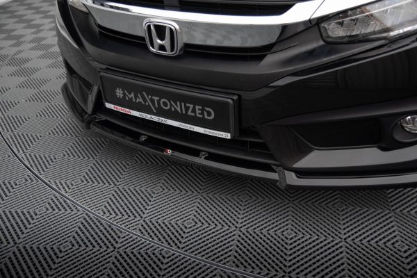 Honda Civic Sedan Mk10 - Lâmina frontal V.1 | HO-CI-10-FD1G | Produto Maxton Design distribuído por Unicartuning.