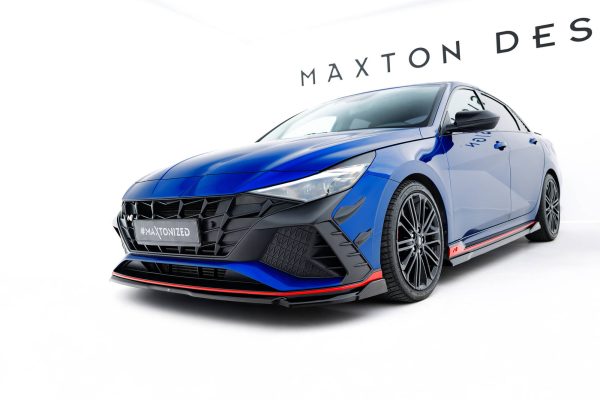 Hyundai Elantra N Mk7 - Lâmina frontal V.1 | HY-EL-7-N-FD1G | Produto Maxton Design distribuído por Unicartuning.
