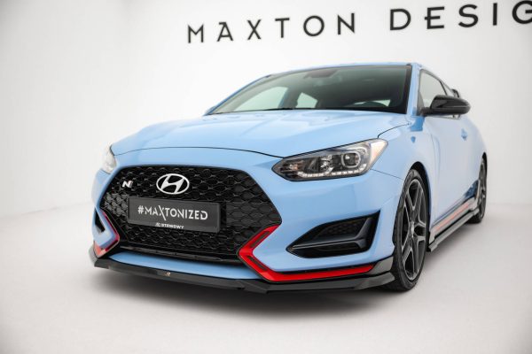 Hyundai Veloster N Mk2 - Lâmina frontal V.1 | HY-VE-2-N-FD1G | Produto Maxton Design distribuído por Unicartuning.