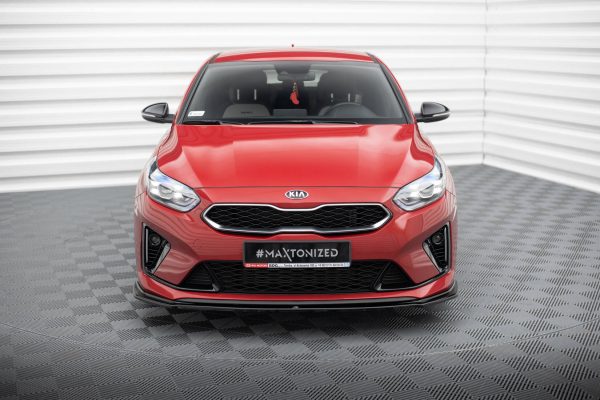 Kia Ceed GT / GT-line Mk3 / Proceed Mk1 - Lâmina frontal V.1 | KI-CE-3-PRO-GT-FD1G | Produto Maxton Design distribuído por Unicartuning.