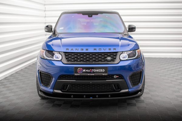 Land Rover Range Rover Sport Svr Mk2 - Lâmina frontal V.1 | LR-RR-SPORT-2-SVR-FD1G | Produto Maxton Design distribuído por Unicartuning. Land Rover Range Rover Sport Svr Mk2 - Lâmina frontal V.1 | LR-RR-SPORT-2-SVR-FD1G | Produto Maxton Design distribuído por Unicartuning.