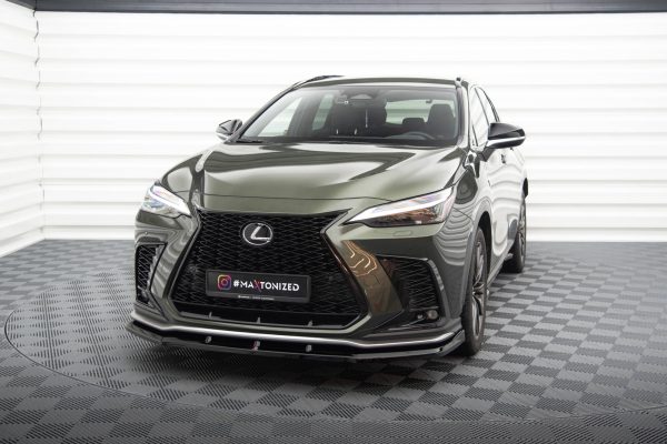 Lexus Nx F-Sport Mk2 - Lâmina frontal V.1 | LE-NX-2-FSPORT-FD1G | Produto Maxton Design distribuído por Unicartuning.