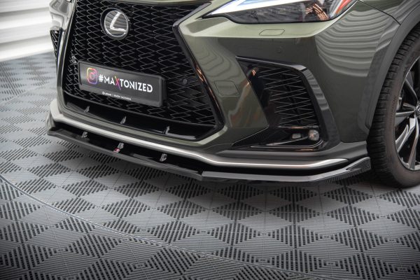 Lexus Nx F-Sport Mk2 - Lâmina frontal V.1 | LE-NX-2-FSPORT-FD1G | Produto Maxton Design distribuído por Unicartuning.