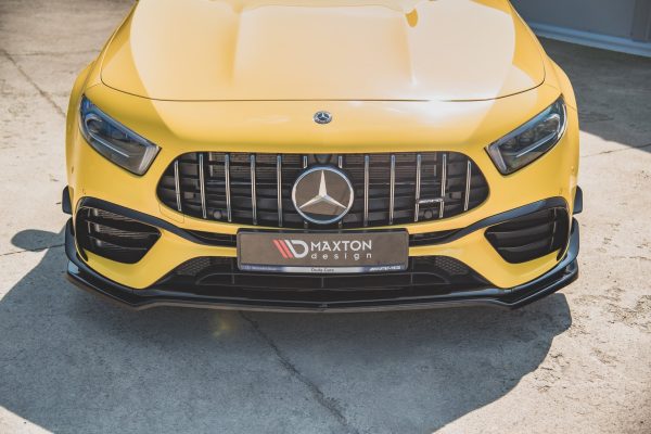 Mercedes-AMG A45 S Aero Pack W177 - Lâmina frontal V.1 | ME-A-177-45-FD1G | Produto Maxton Design distribuído por Unicartuning. Mercedes-AMG A45 S Aero Pack W177 - Lâmina frontal V.1 | ME-A-177-45-FD1G | Produto Maxton Design distribuído por Unicartuning.