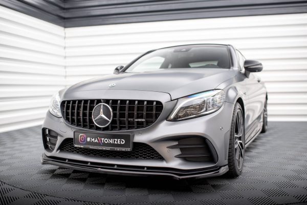 Mercedes-AMG C43 Coupé / Cabrio / Sedan / Estate C205 / A205 / W205 / S205 (facelift) - Lâmina frontal V.1 | ME-C-205F-43-C-FD1G | Produto Maxton Design distribuído por Unicartuning.