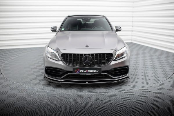 Mercedes-AMG C63 Sedan / Estate W205 (facelift) - Lâmina frontal V.1 | ME-C-205F-63-FD1G | Produto Maxton Design distribuído por Unicartuning.