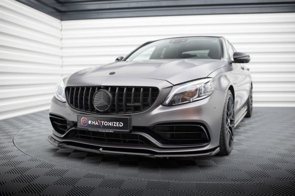 Mercedes-AMG C63 Sedan / Estate W205 (facelift) - Lâmina frontal V.1 | ME-C-205F-63-FD1G | Produto Maxton Design distribuído por Unicartuning.