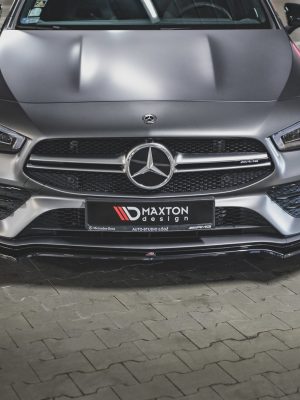 Mercedes-AMG CLA 35 Aero C118 - Lâmina frontal V.1 | ME-CLA-118-35AMG-FD1G | Produto Maxton Design distribuído por Unicartuning.