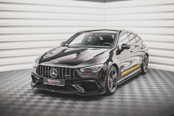 Mercedes-AMG CLA 45 Aero C118 - Lâmina frontal V.1 | ME-CLA-118-45AMG-FD1G | Produto Maxton Design distribuído por Unicartuning. Mercedes-AMG CLA 45 Aero C118 - Lâmina frontal V.1 | ME-CLA-118-45AMG-FD1G | Produto Maxton Design distribuído por Unicartuning.