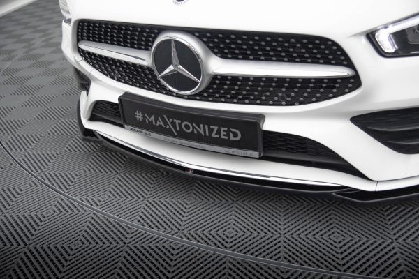 Mercedes-Benz CLA A35 AMG / AMG-line C118 - Lâmina frontal V.1 | ME-CLA-118-AMGLINE-FD1G | Produto Maxton Design distribuído por Unicartuning.