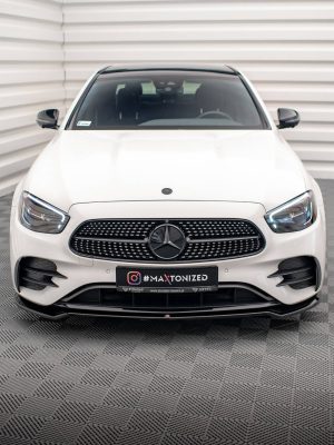 Mercedes-Benz E AMG-line W213 (facelift) - Lâmina frontal V.1 | ME-E-213F-AMGLINE-FD1G | Produto Maxton Design distribuído por Unicartuning. Mercedes-Benz E AMG-line W213 (facelift) - Lâmina frontal V.1 | ME-E-213F-AMGLINE-FD1G | Produto Maxton Design distribuído por Unicartuning.