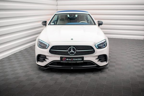 Mercedes-Benz E-class W213 Coupé (facelift) (c238 (facelift)) / Cabriolet (a238 (facelift)) AMG-line / 53 AMG - Lâmina frontal V.1 | ME-E-213F-AMGLINE-C-FD1G | Produto Maxton Design distribuído por Unicartuning.