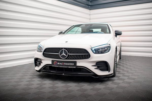 Mercedes-Benz E-class W213 Coupé (facelift) (c238 (facelift)) / Cabriolet (a238 (facelift)) AMG-line / 53 AMG - Lâmina frontal V.1 | ME-E-213F-AMGLINE-C-FD1G | Produto Maxton Design distribuído por Unicartuning.