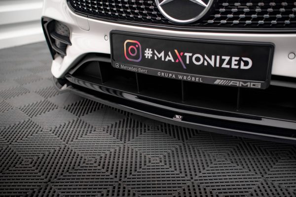 Mercedes-Benz E-class W213 Coupé (facelift) (c238 (facelift)) / Cabriolet (a238 (facelift)) AMG-line / 53 AMG - Lâmina frontal V.1 | ME-E-213F-AMGLINE-C-FD1G | Produto Maxton Design distribuído por Unicartuning.