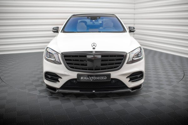 Mercedes-Benz S AMG-line W222 (facelift) - Lâmina frontal V.1 | ME-S-222F-AMGLINE-FD1G | Produto Maxton Design distribuído por Unicartuning. Mercedes-Benz S AMG-line W222 (facelift) - Lâmina frontal V.1 | ME-S-222F-AMGLINE-FD1G | Produto Maxton Design distribuído por Unicartuning.