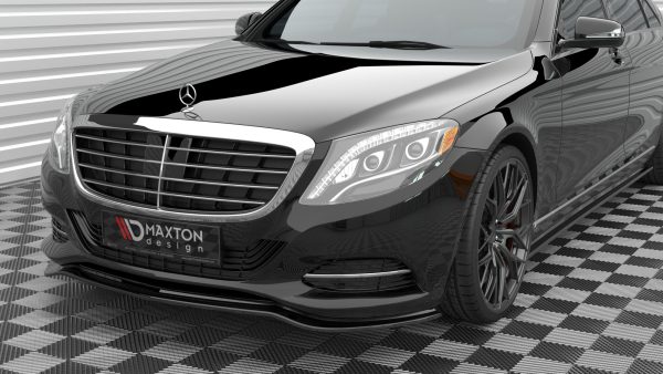 Mercedes-Benz S W222 - Lâmina frontal V.1 | ME-S-222-FD1G | Produto Maxton Design distribuído por Unicartuning.