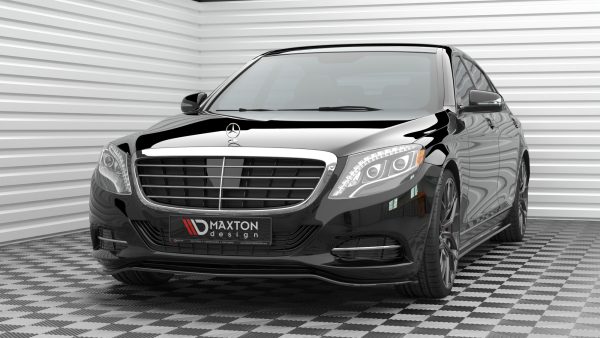 Mercedes-Benz S W222 - Lâmina frontal V.1 | ME-S-222-FD1G | Produto Maxton Design distribuído por Unicartuning.