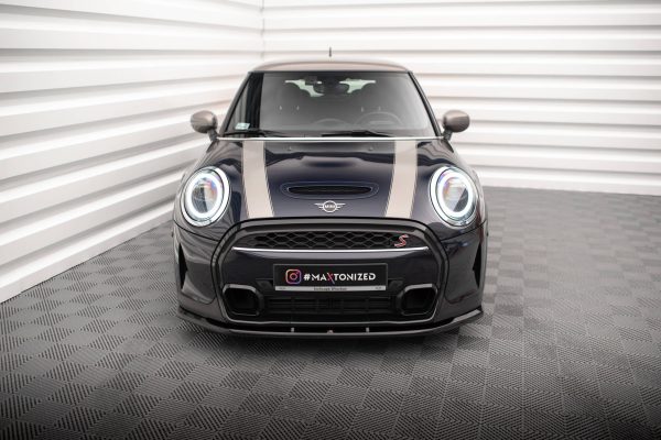 Mini Cooper S F56 (facelift) - Lâmina frontal V.1 | MC-S-3F-56-JCW-FD1G | Produto Maxton Design distribuído por Unicartuning.