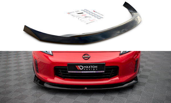 Nissan 370z (facelift) - Lâmina frontal V.1 | NI-370F-FD1G | Produto Maxton Design distribuído por Unicartuning.