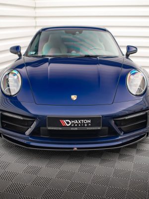 Porsche 911 Carrera Aero / Carrera GTS 992 - Lâmina frontal V.1 | PO-911-992-CA-AERO-FD1G | Produto Maxton Design distribuído por Unicartuning.